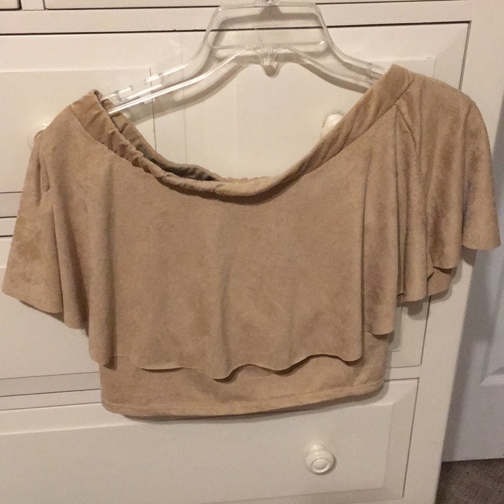 tan crop top